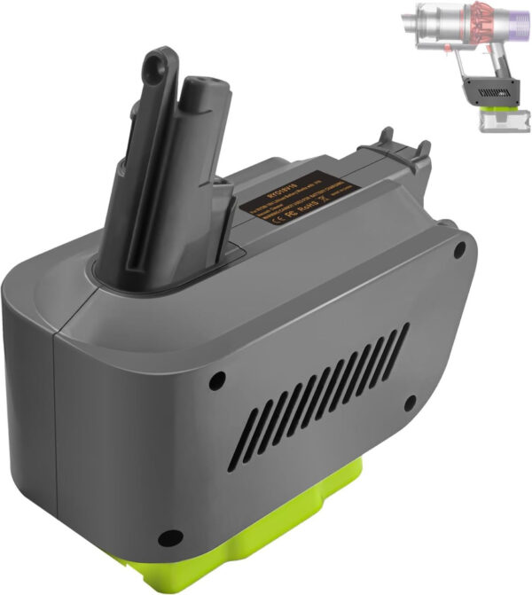 Hygieia Battery Converter - For Ryobi ONE+ 18V To Dyson V10 Models - Image 2