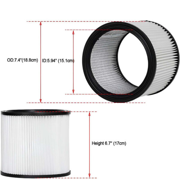 Hygieia Filter - For Shop Vac 20L and Above, Wet & Dry Vacuums