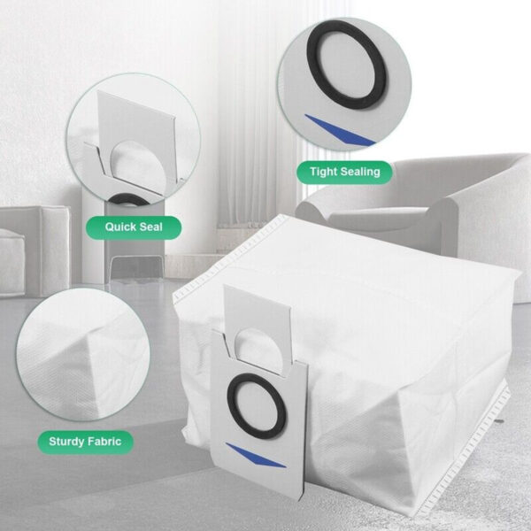 Hygieia 6 Pack - Dust Bags - For Ecovacs Deebot T10, T20 and X1 Omni Series Auto Empty Stations - Image 5