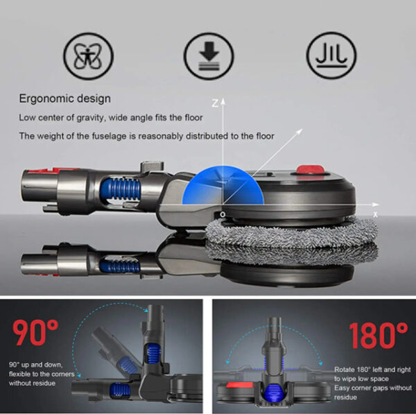 Hygieia Superior Mop & Vacuum Attachment - For Dyson V7, V8, V10, V11 & V15 - Image 6