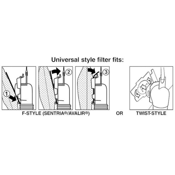 Hygieia 10 Pack - F Style Vacuum Bags - For Kirby Avalir, Sentria & G Series - Image 2