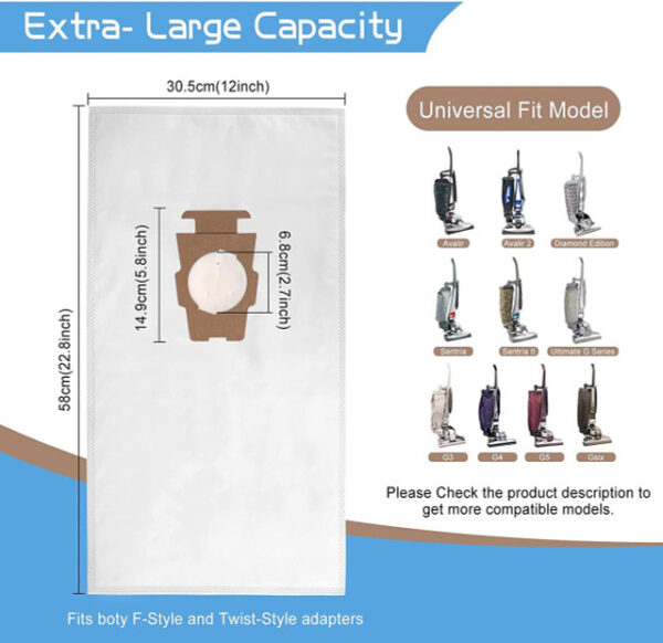 Hygieia 10 Pack - F Style Vacuum Bags - For Kirby Avalir, Sentria & G Series - Image 8