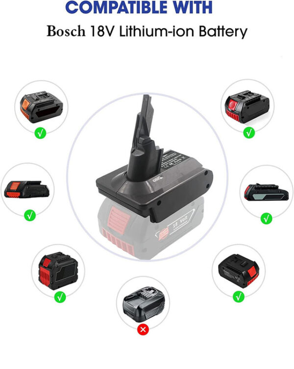 Hygieia Battery Converter - Bosch 18V To Fit Dyson V7 & V8 Models - Image 6