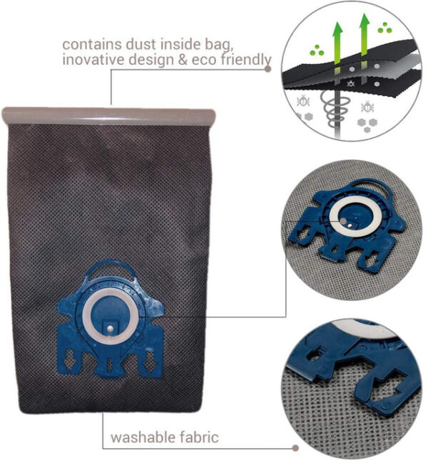 Hygieia Reusable Vacuum Cloth Bag - For Miele Models that take GN or FJM Bags - Image 4