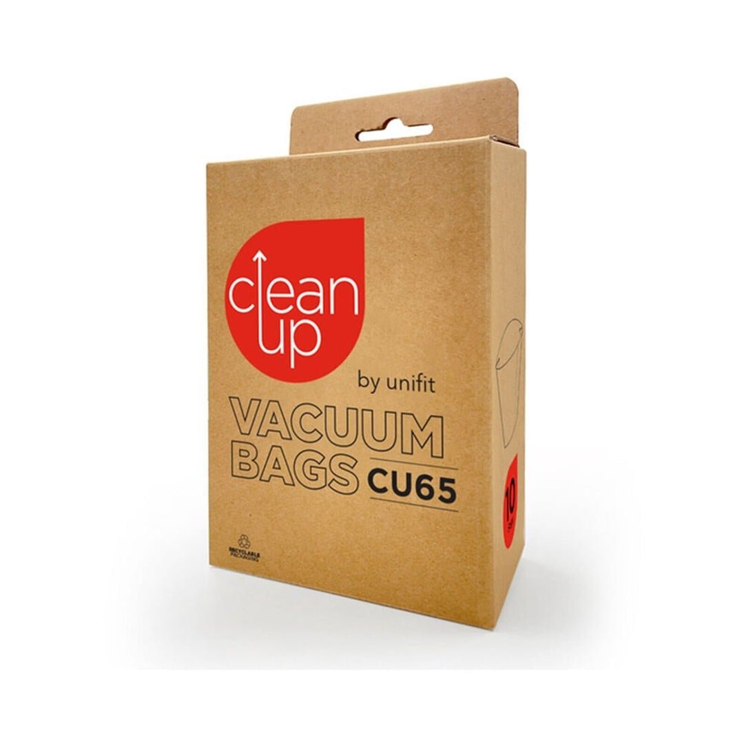 4x 10pc CleanUp CU65 Replacement Vacuum Bags Set Pro Series Cleaners White - Image 2