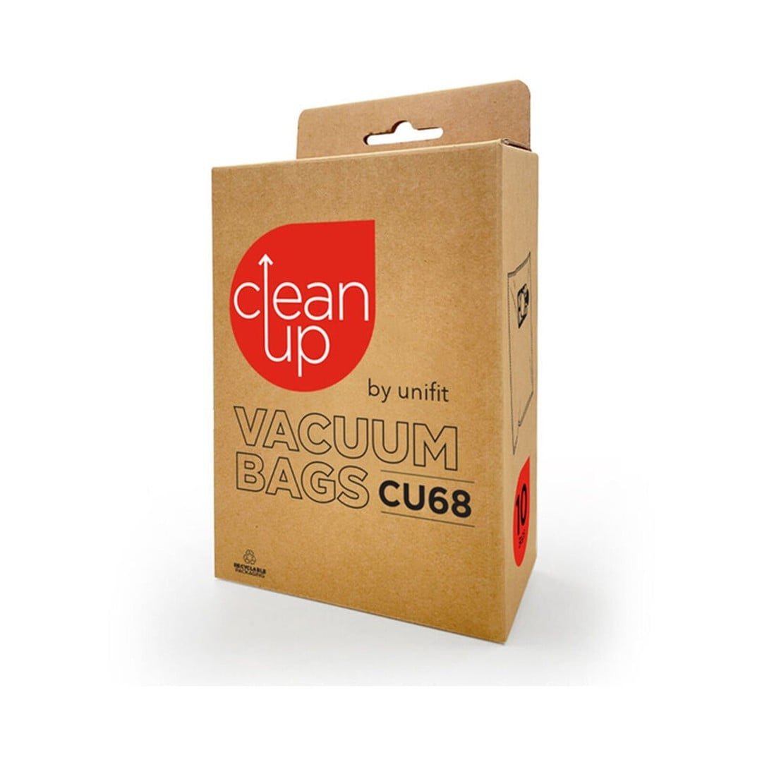 2x 10pc CleanUp CU68 Replacement Vacuum Cleaner Bags for Numatic Models White - Image 2