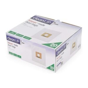 20pc CleanUp Hoover Action Mode Vacuum Bags with Micro-Filtration White